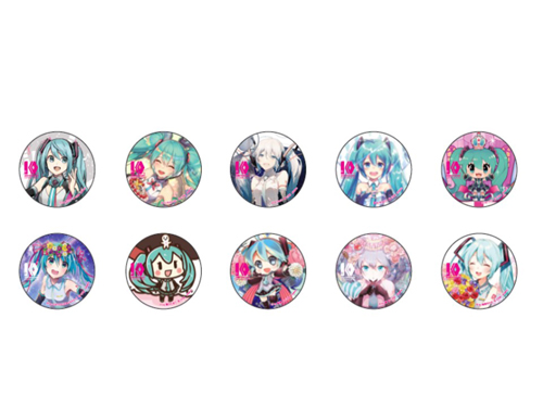 初音ミク 缶バッジ パパパ パーティ イオン 10th ボーカロイド