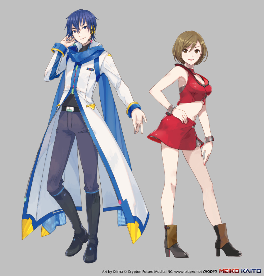 お知らせ Meiko Kaitoの等身大立像イラストを公開 Meikoフィギュアの制作も決定 初音ミク公式ブログ