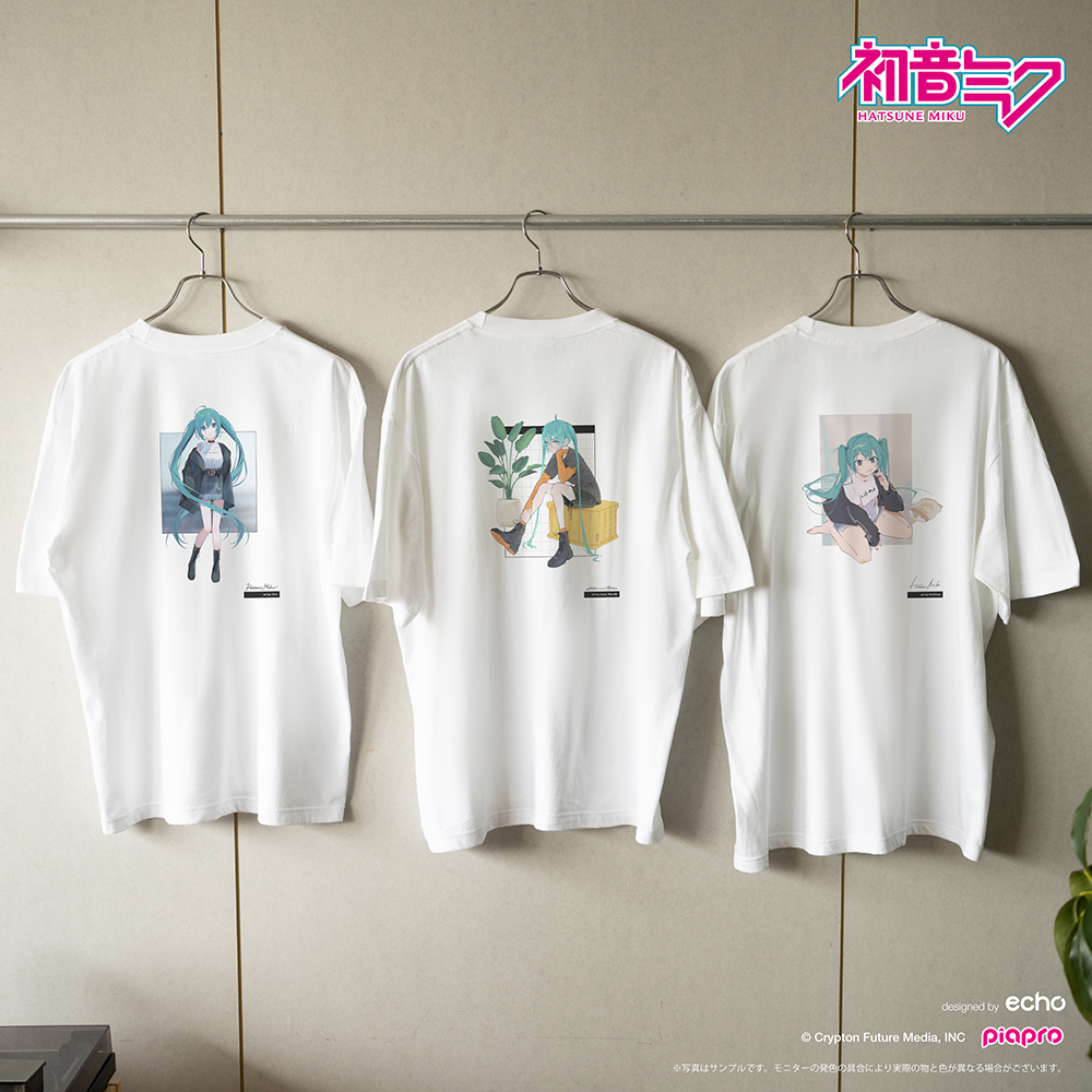 初音ミク半袖Ｔシャツ金魚人魚アニメパーカー上グリーン下薄いグレー01バーチャル着丈72