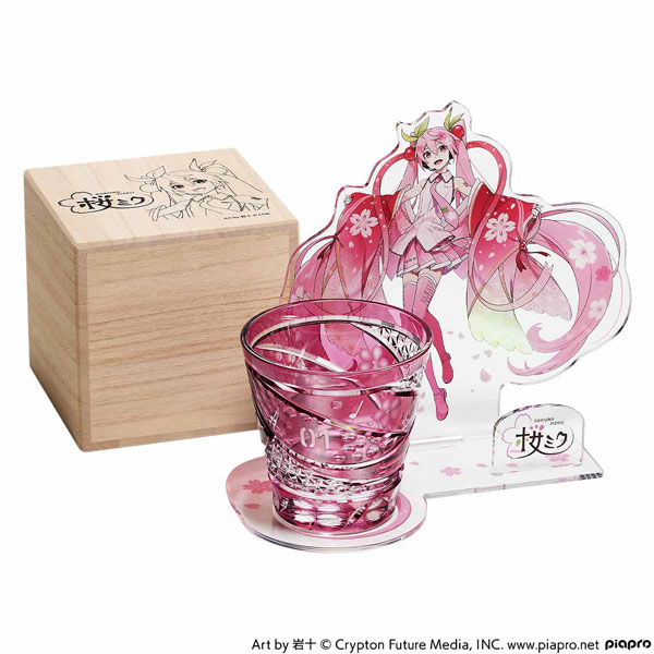 グッズ】桜ミクをイメージした可憐で華やかな江戸切子グラスが登場 